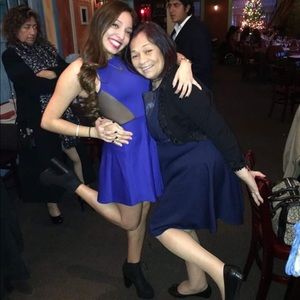 Skater dress with mesh sides